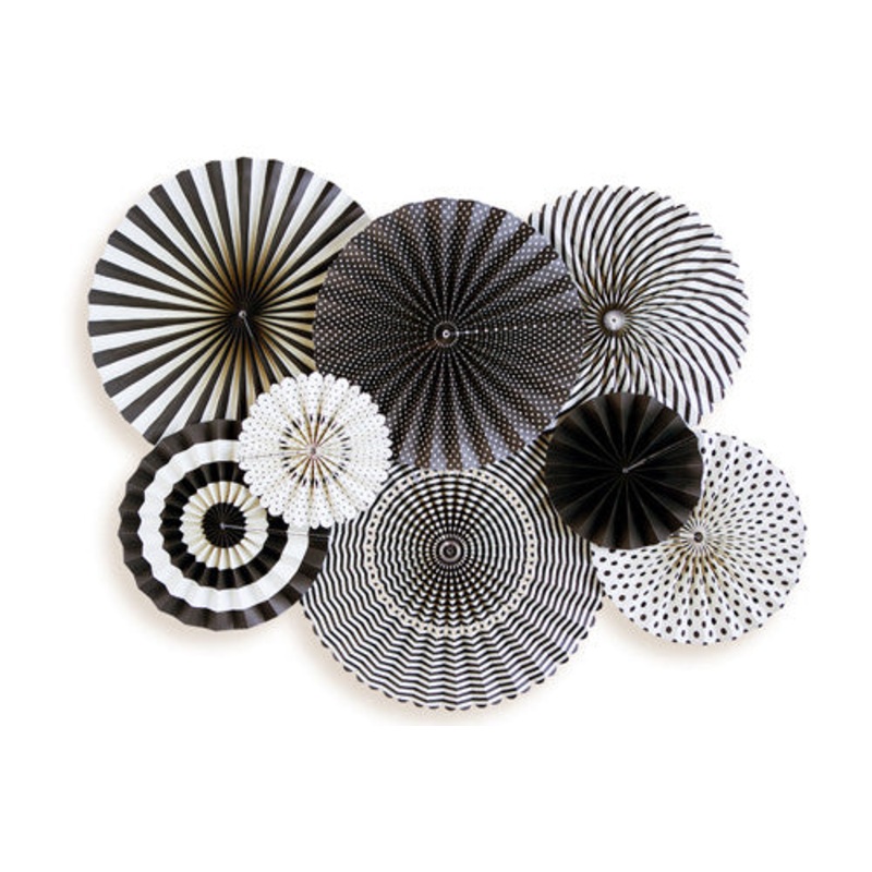 Basic Black Party Fan Set