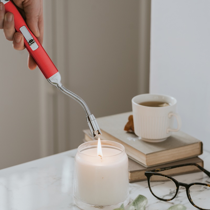 Rechargeable Lighter|Grey|Charcoal|Rose Gold|Candy Red
