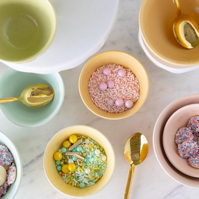 Sorbet Pinch Bowls|Butter Cream Yellow|Blush Pink|Toffee|Pistachio|Lavender Sorbet|Blueberry Sorbet