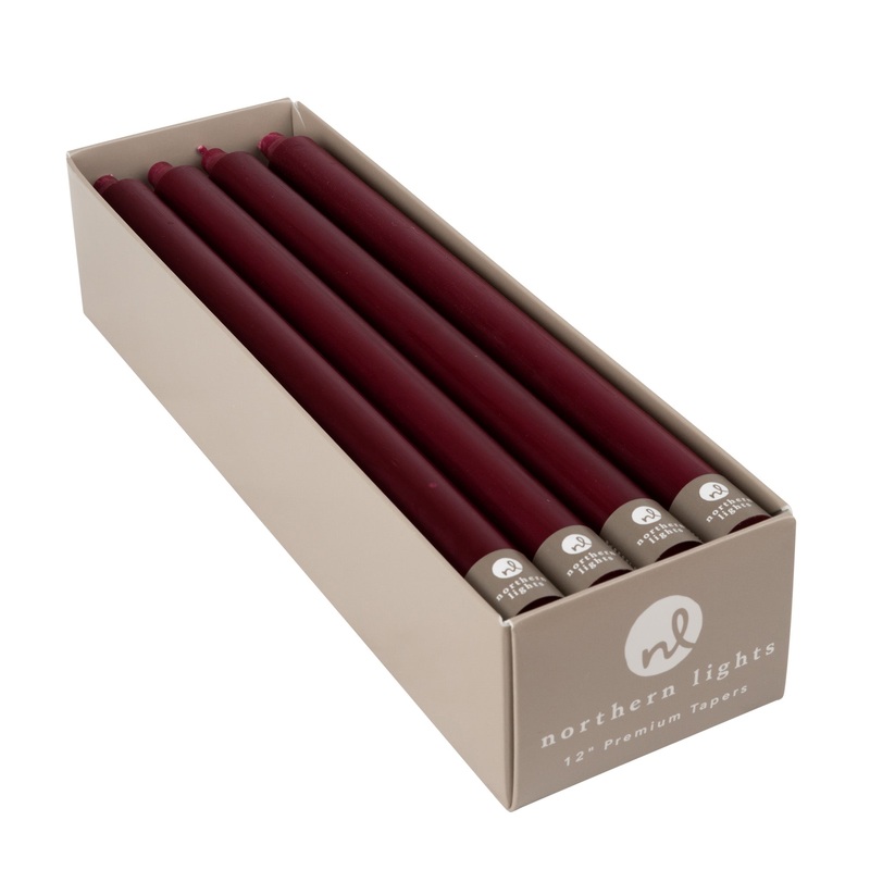 Bordeaux 12 Taper Candle|Single Candle|Set of 12 Candles