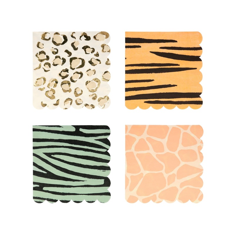 Safari Animal Print Paper Napkins