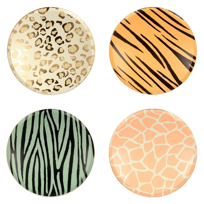 Safari Animal Print Plates|Salad|Dinner