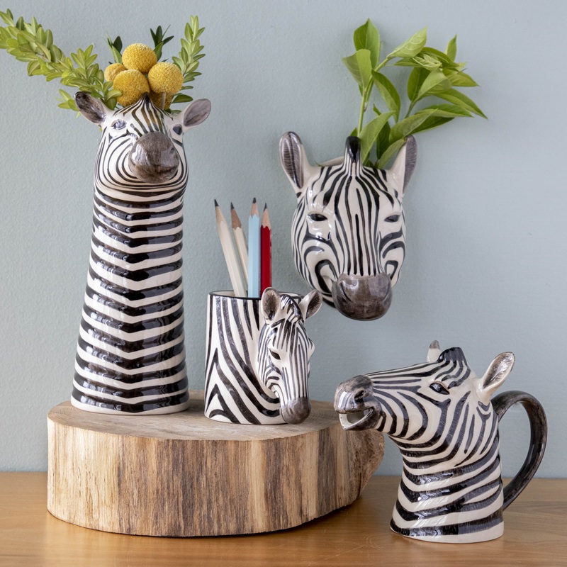 Zebra Ceramic|Jug|Wall Vase|Pencil Pot|Flower Vase