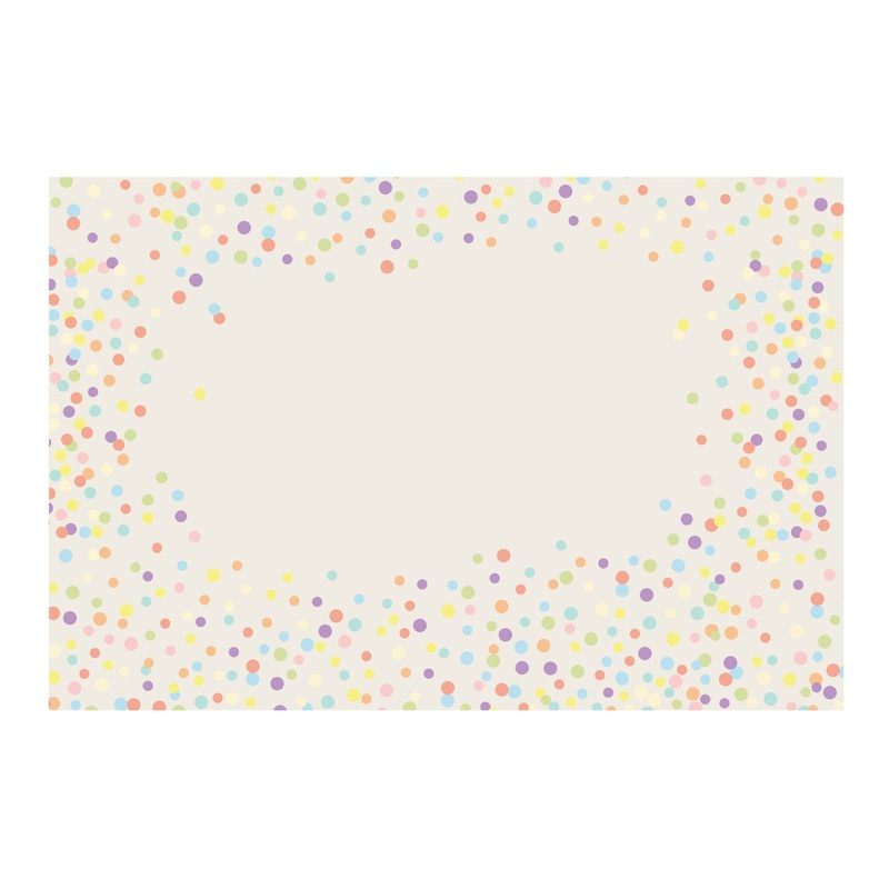 Confetti Sprinkles Personalized Placemat