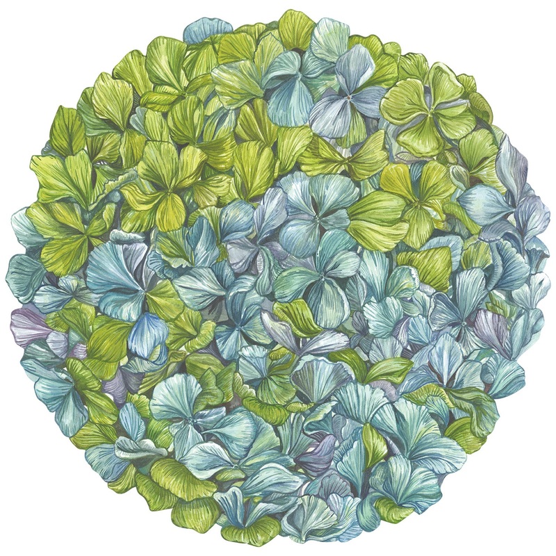 Die-cut Hydrangea Placemat
