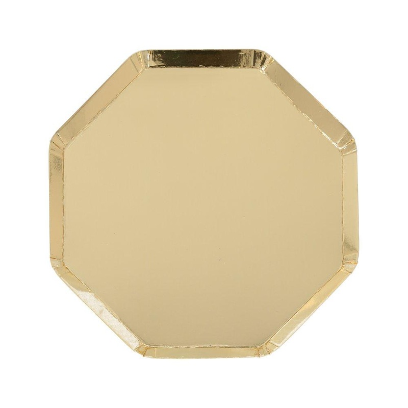 Gold Octagonal Plates|Lunch|Dinner