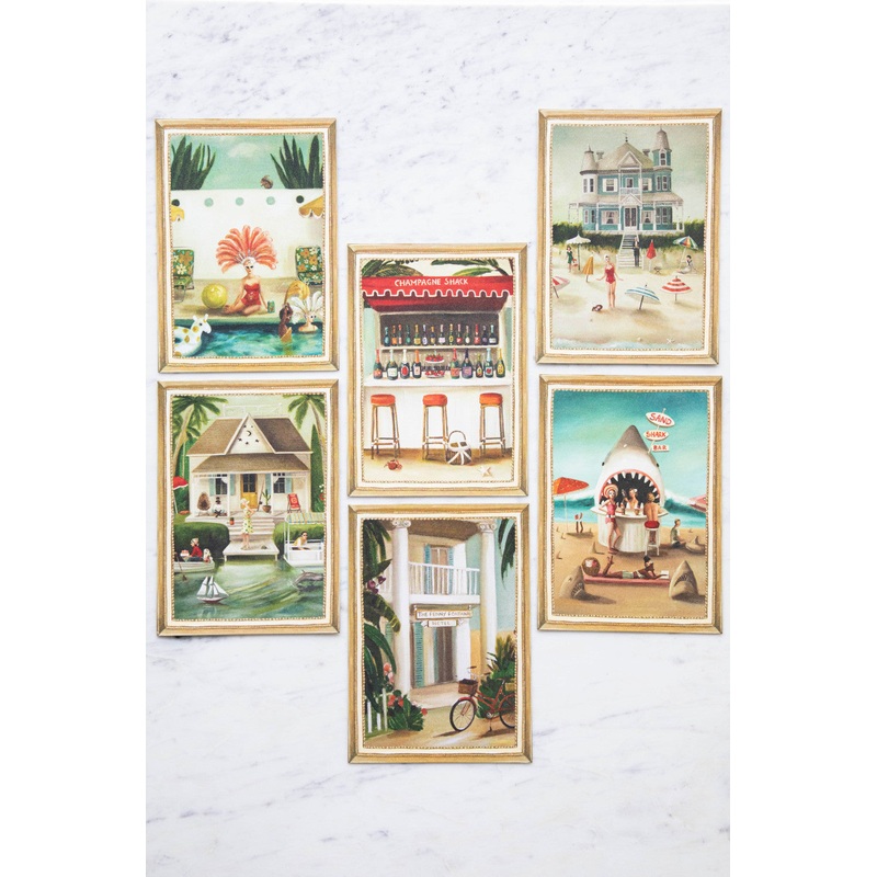 On Holiday Flat Note Boxed Set of 6 Cards