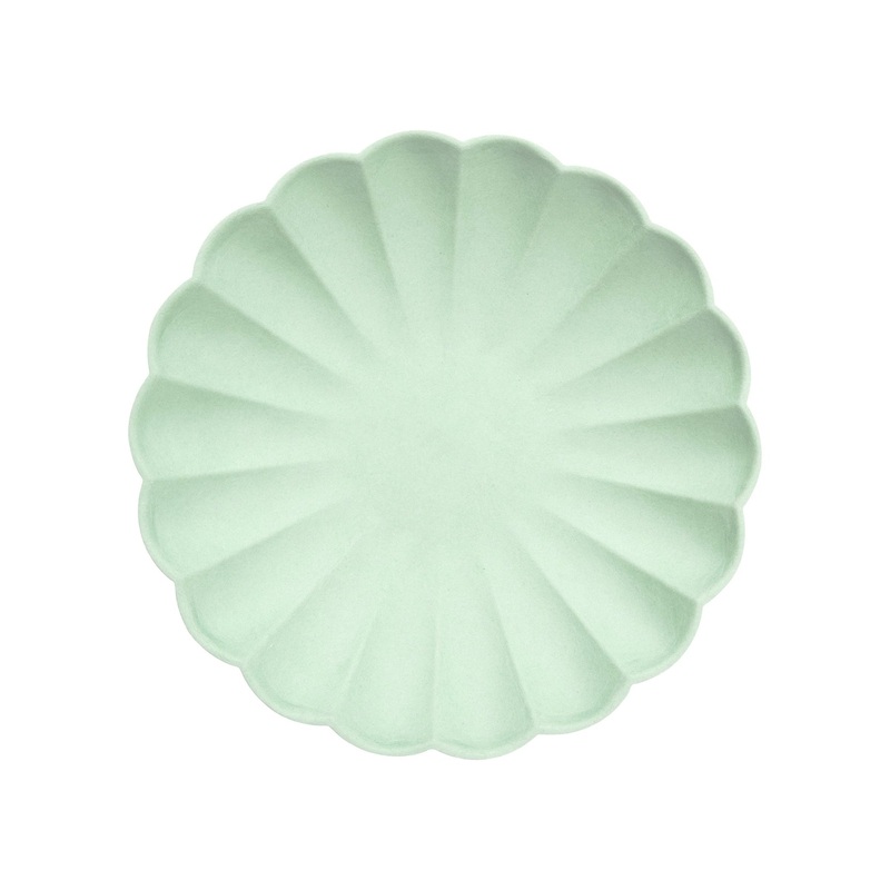 Pale Mint Eco Plates|Small|Large