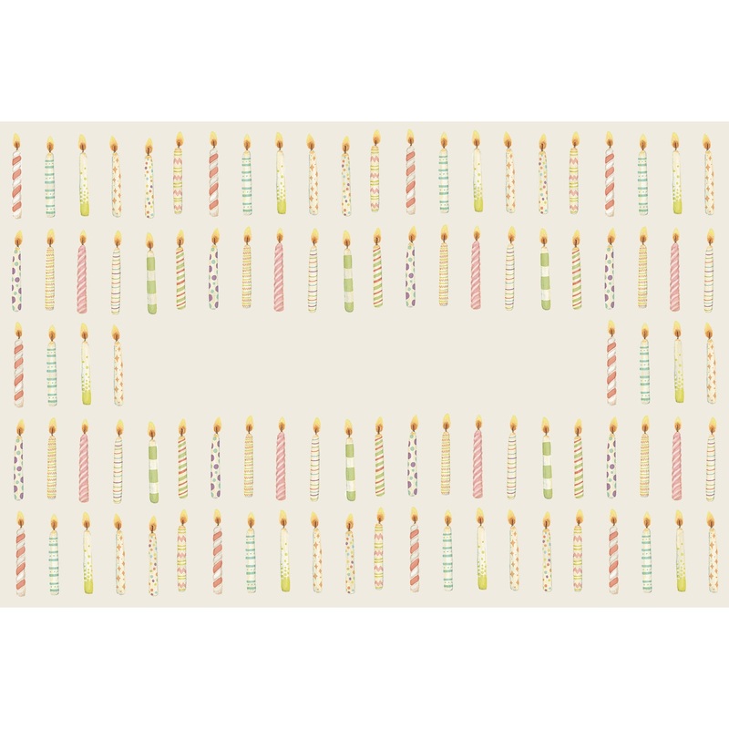 Birthday Candles Personalized Placemat