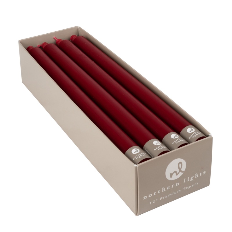 Crimson 12 Taper Candle|Single Candle|Set of 12 Candles