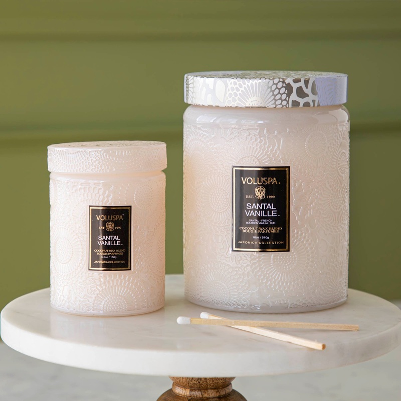 Santal Vanille Candle|Small 5.5oz|Large 18oz