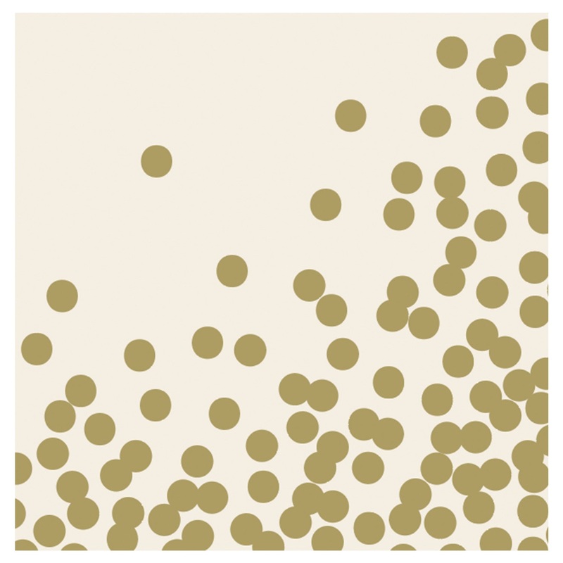 Gold Confetti Cocktail Napkins