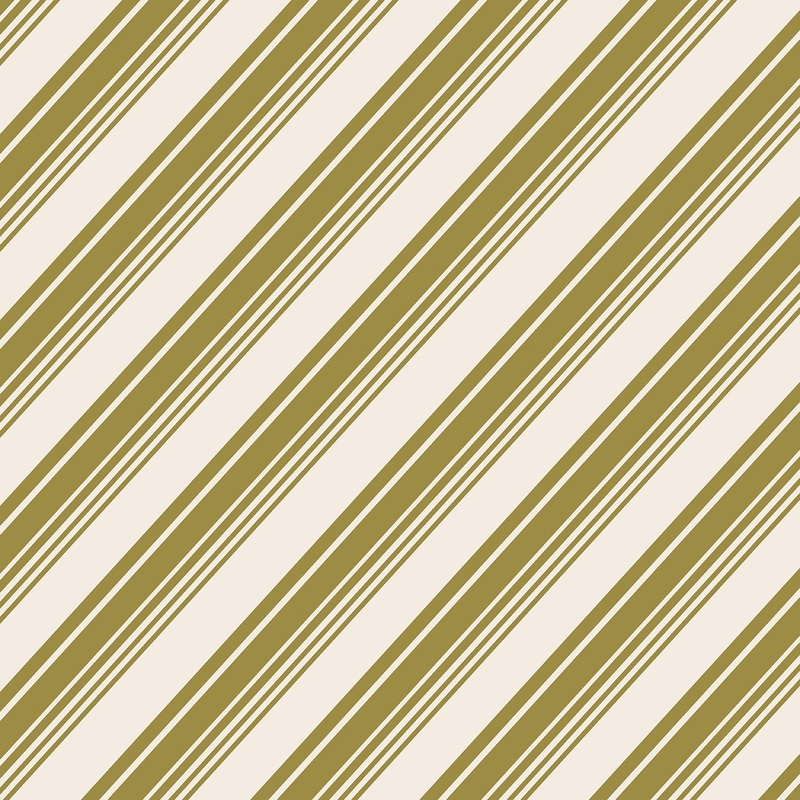 Gold Peppermint Stripe Cocktail Napkins