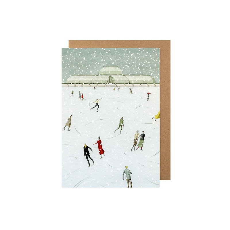 Skating at Kew Card, Set of 10