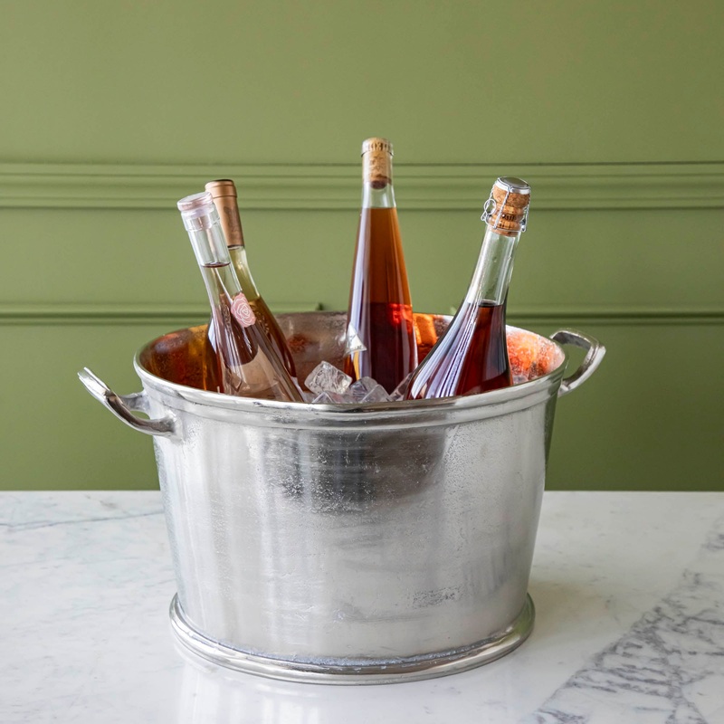 Aluminum Wine/Champagne Cooler with Handles