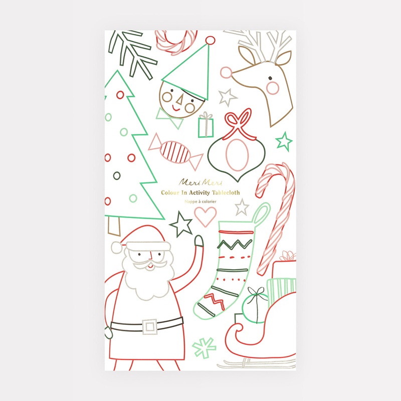 Christmas Coloring Tablecloth
