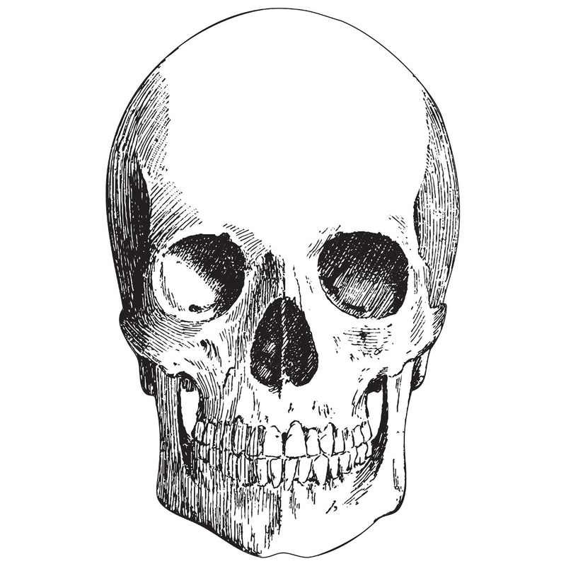 Die-cut Skull Placemat