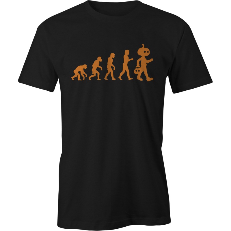 Evolution of HalloweenT-Shirt  Black Graphic Tee