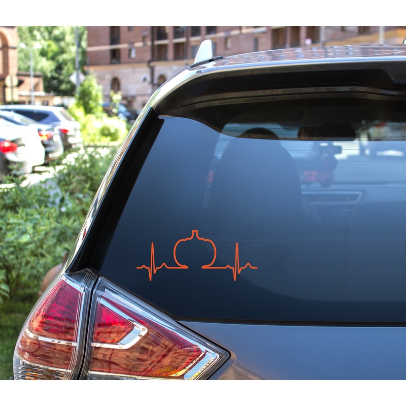 Halloween Heartbeat Decal
