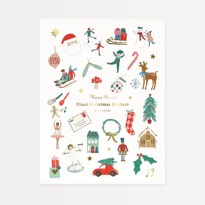 Mixed Icon Christmas Stickers