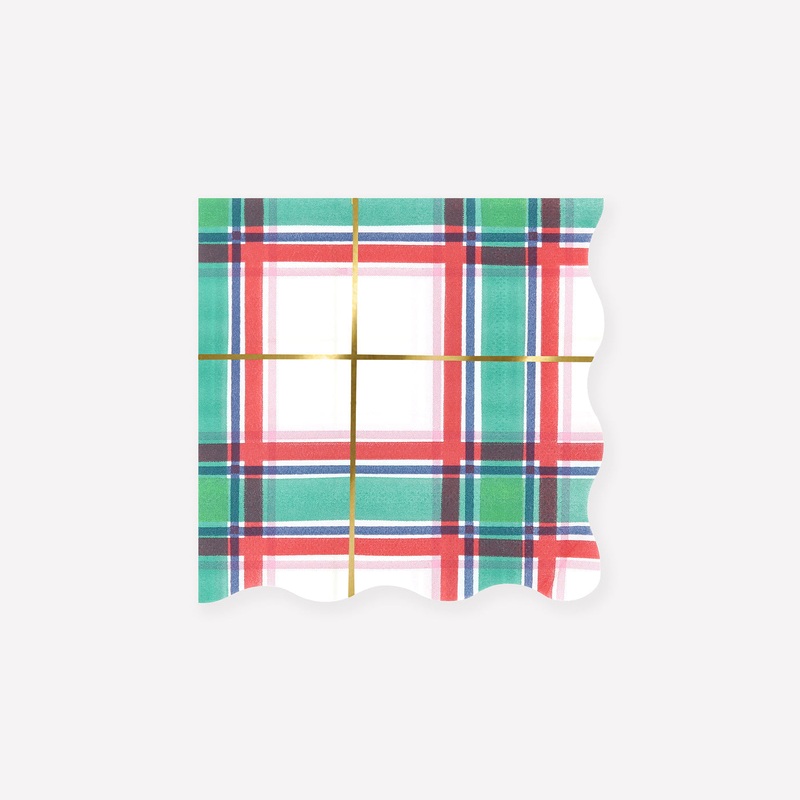 Tartan Paper Napkins|Small Napkin|Guest Towel|Large