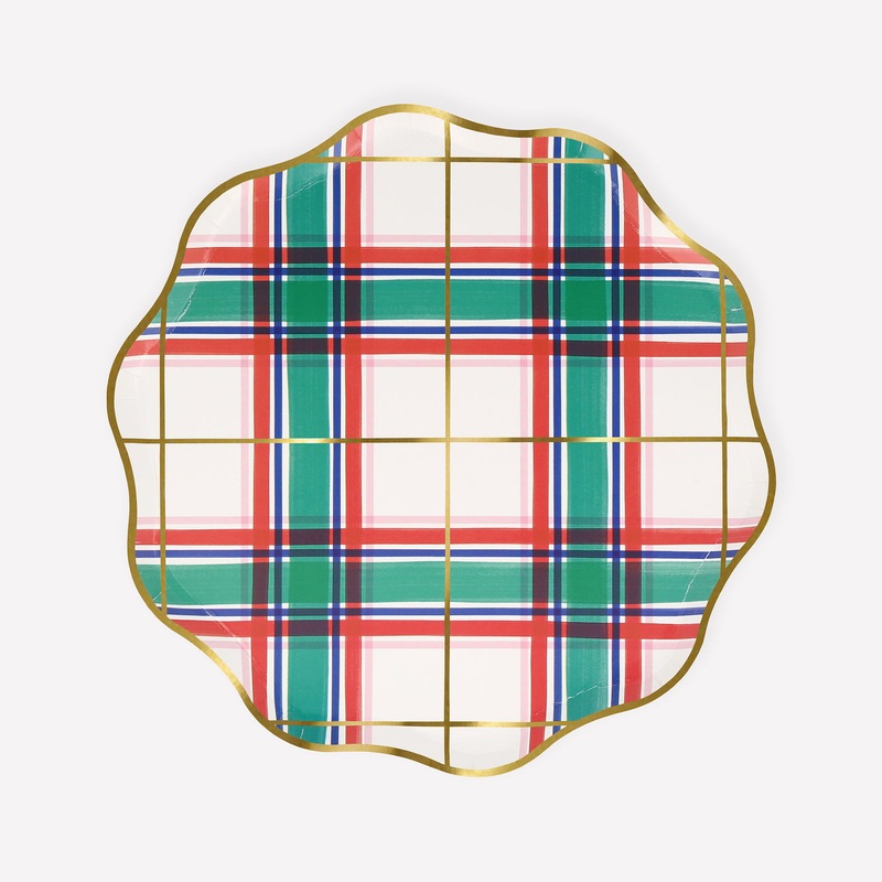 Tartan Paper Plates|Side Plate|Dinner Plate