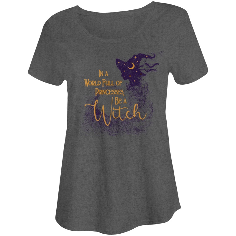 Be a Witch Slouchy Tee  Halloween Witch Graphic Shirt