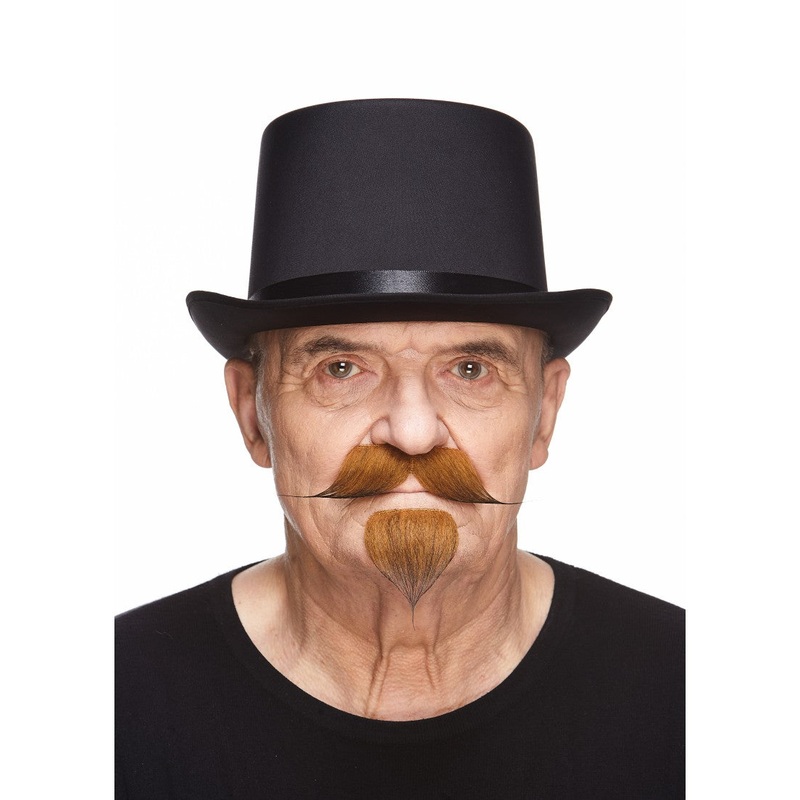 Colonel Moustache and Goatee Light Brown