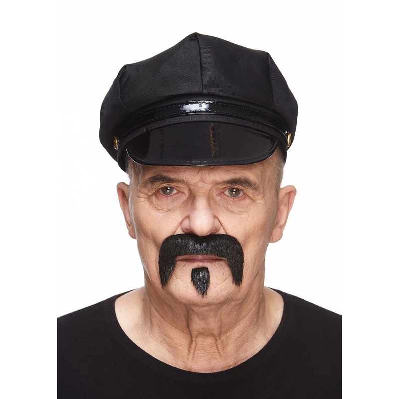 Moustache With Tiny Goatee Black
