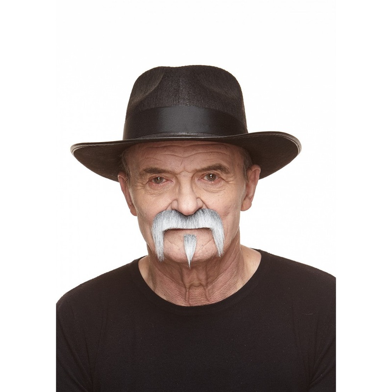 Moustache With Tiny Goatee Light Brown