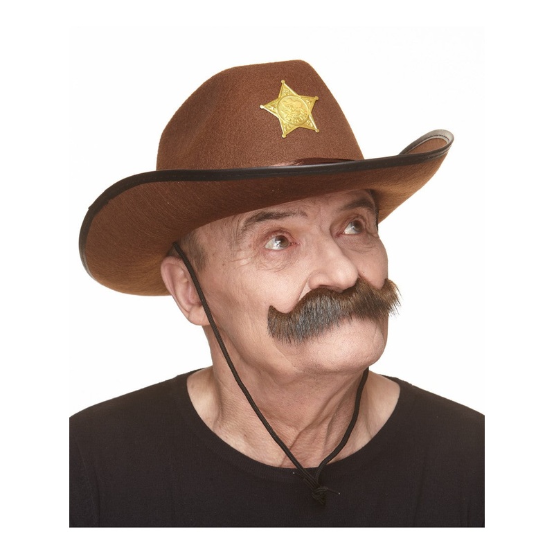Rocking Grandpa Moustache Brown