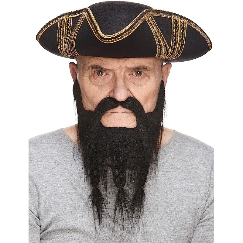 Buccaneer Beard/Moustache Black