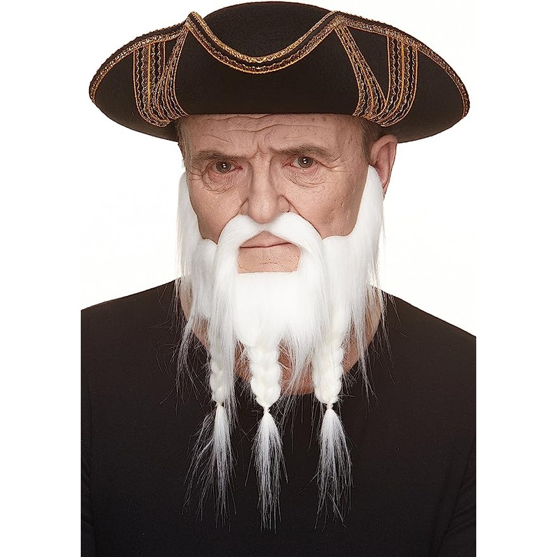 Buccaneer Beard/Moustache White