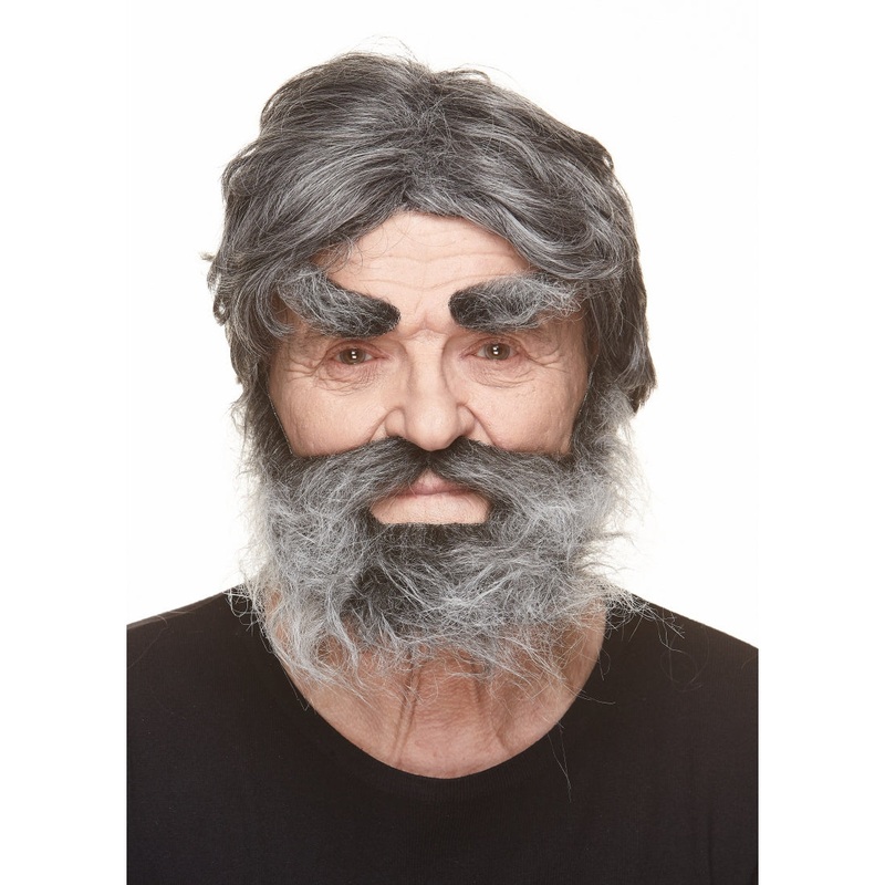 Bushy Beard and Eyebrows Salt & Pepper