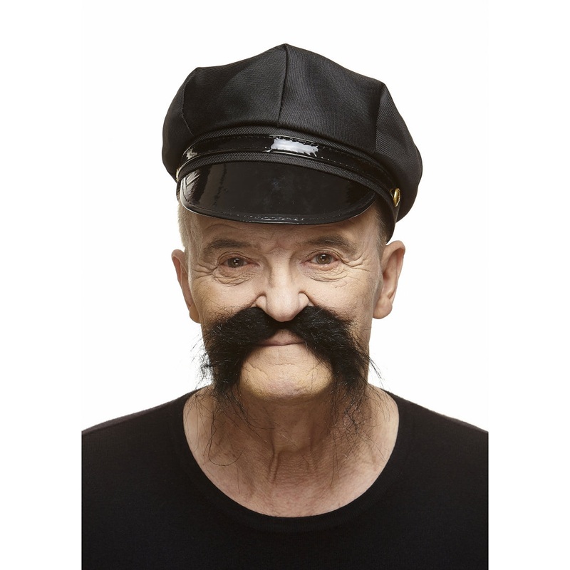 Bushy Moustache Black
