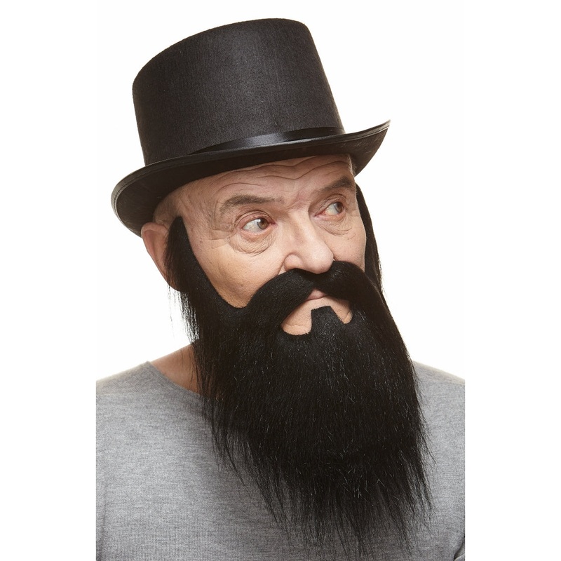 Long Full Beard Black