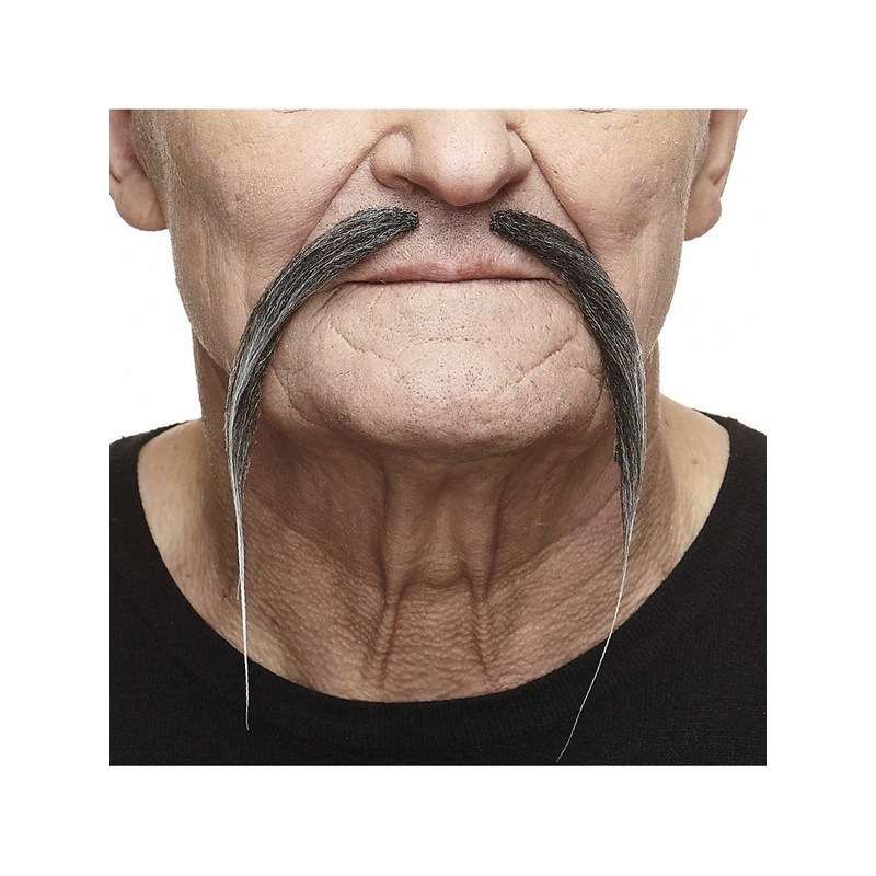 Long Thin Moustache Salt & Pepper
