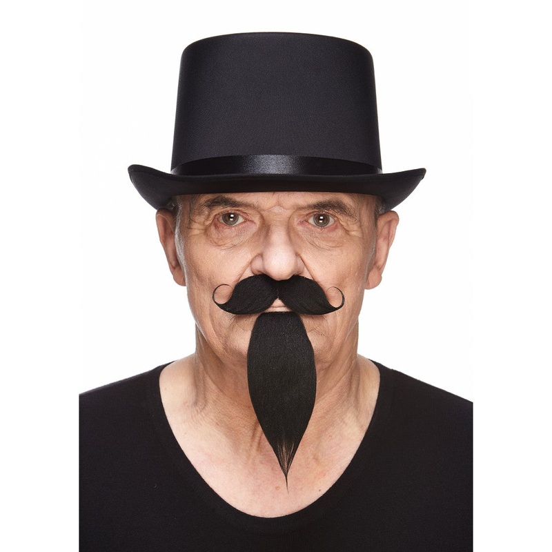 Musketeer Beard & Moustache Black