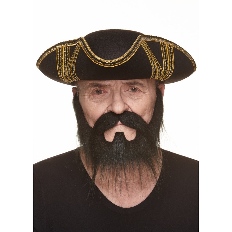 Nomad Beard With Moustache Black