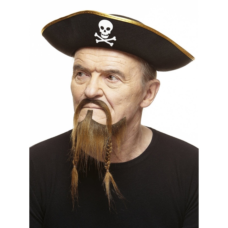 Pirate Beard and Moustache Brown