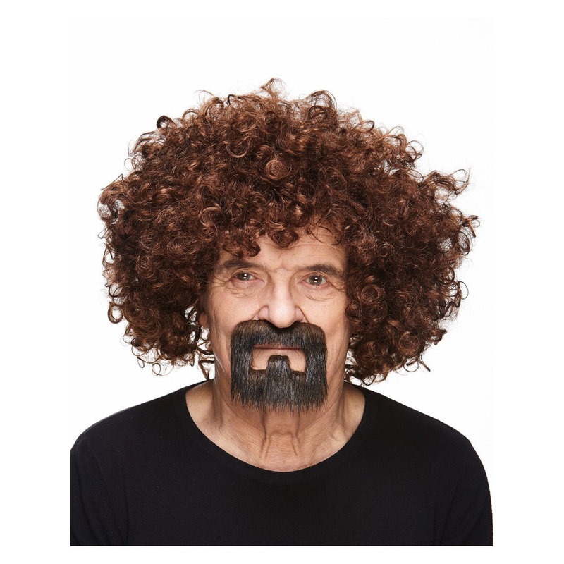 Short Biker Beard/Moustache Brown