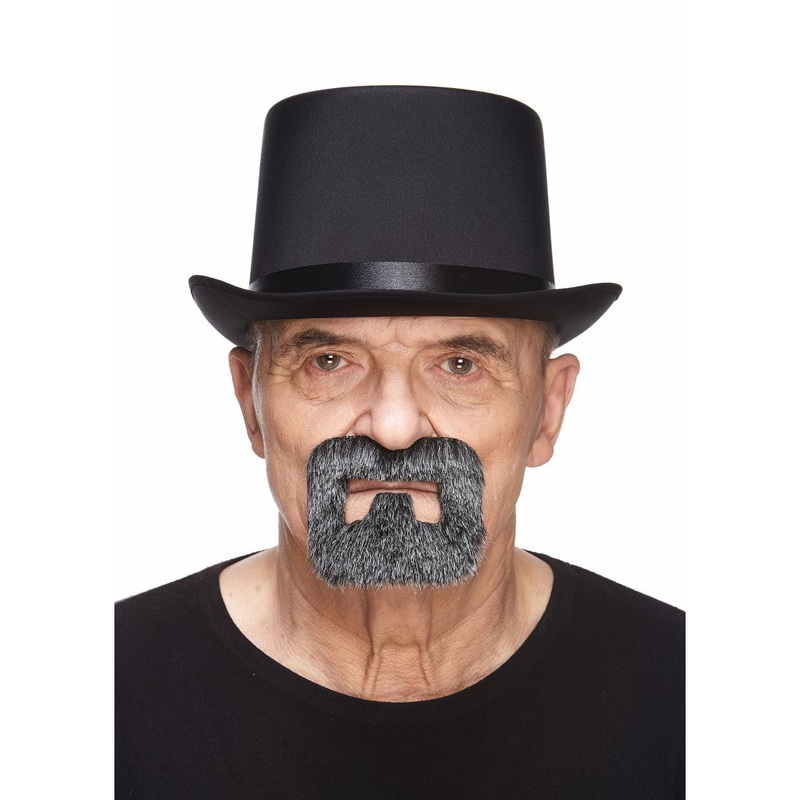 Short Biker Beard/Moustache Salt/Pepper
