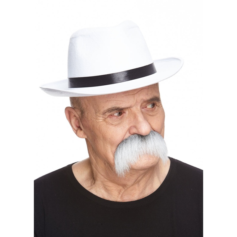 Walrus Moustache Grey & White