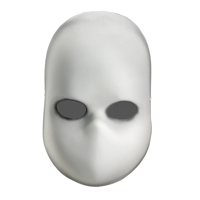 Blank Black Eye Doll Mask