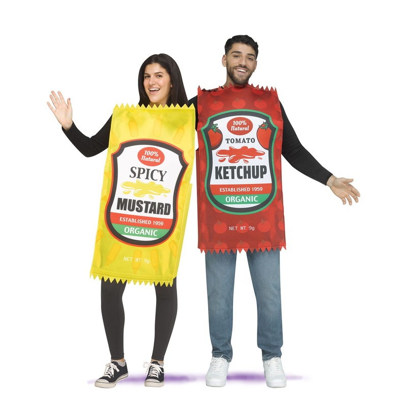 Mustard and Ketchup Packet Couple
