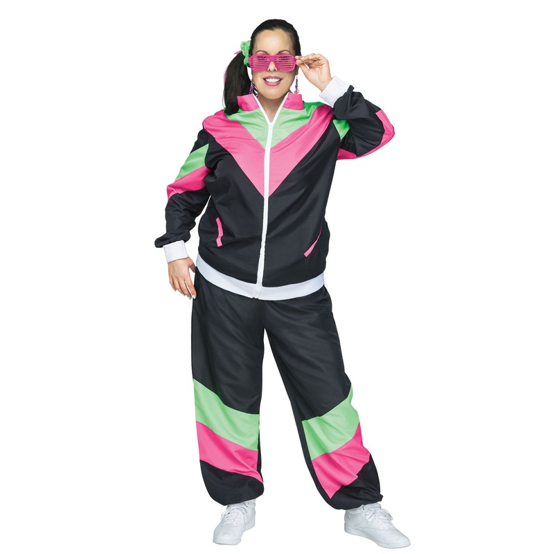 Womens 80’S Track Suit Plus Size