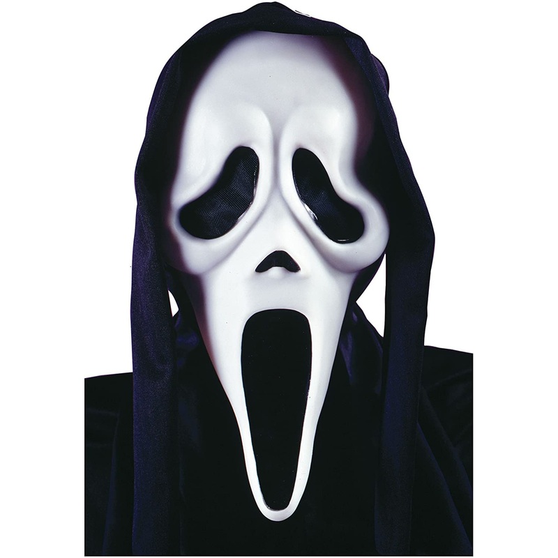 Ghost Face Mask With Shroud
