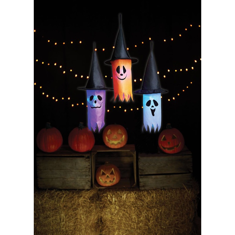 Light Up Ghost Witch Hat