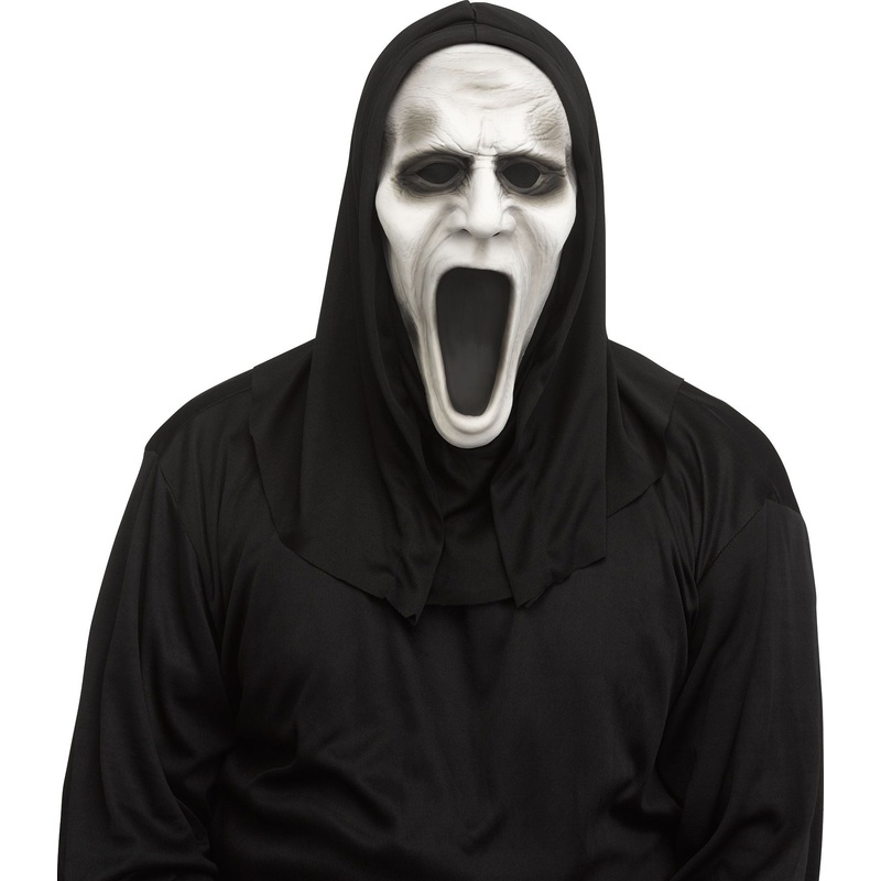 Silent Screamer Mask With Hood