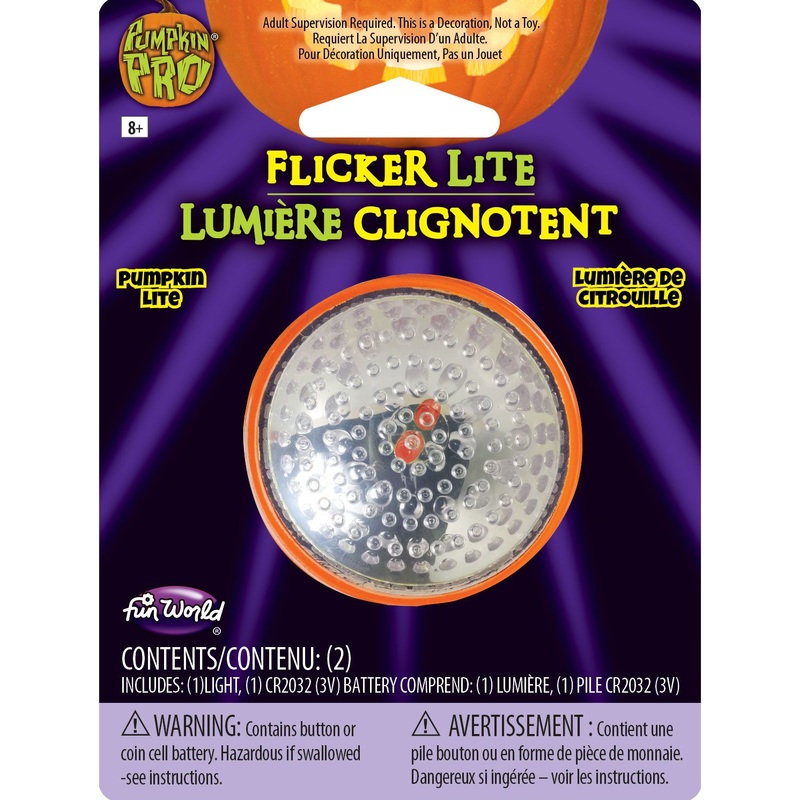 Yellow Flicker Pumpkin Light